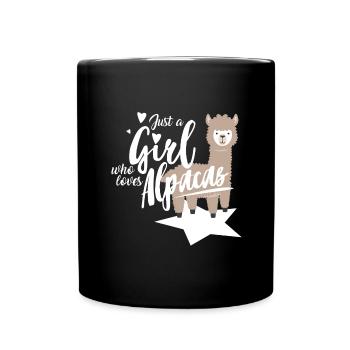 alpaca - Full Colour Mug - black - Front