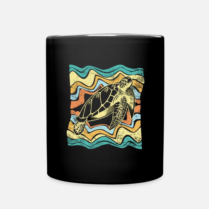 tortue - Mug uni - noir