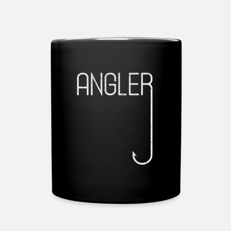 Angler - Tasse einfarbig - Schwarz