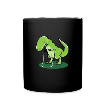 Trex Springseil Sport Training Geschenk - Tasse einfarbig - Schwarz - Vorne