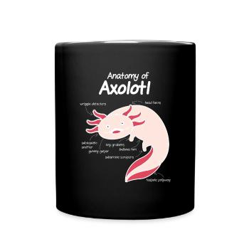 Axolotl - Tasse einfarbig - Schwarz - Vorne