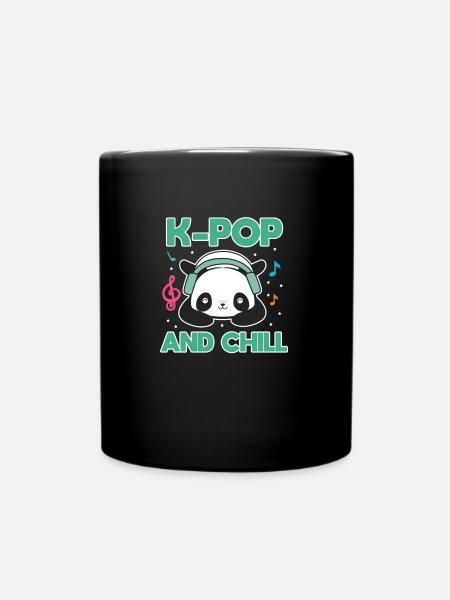 K-Pop Pop Music Korea Korean Band Gift - Full Colour Mug - black