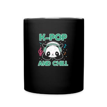 K-Pop - Tasse einfarbig - Schwarz - Vorne