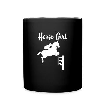 Horse Horses Horse Love Horsewoman Gift - Full Colour Mug - black - Front