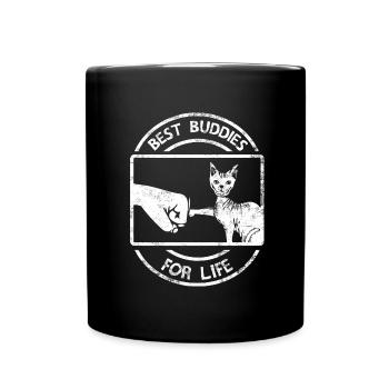 sphynx cat - Full Colour Mug - black - Front