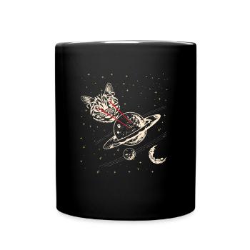 LASER CAT - Full Colour Mug - black - Front