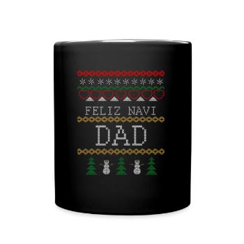 Feliz Navi Dad - Tasse einfarbig - Schwarz - Vorne