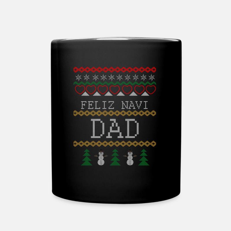 Feliz Navi Dad - Tasse einfarbig - Schwarz