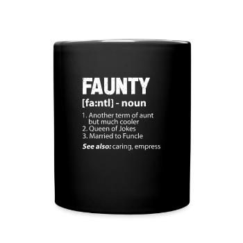 tante - Mug uni - noir - Devant