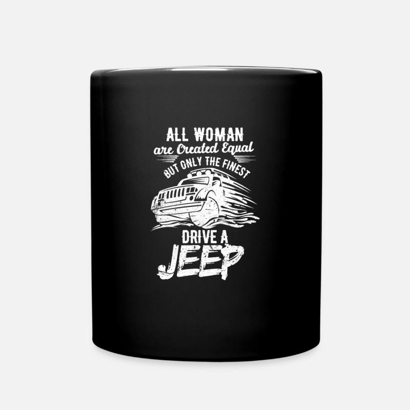 Jeep - Ensfarvet krus - sort
