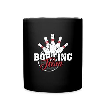bowling - Tasse einfarbig - Schwarz - Vorne