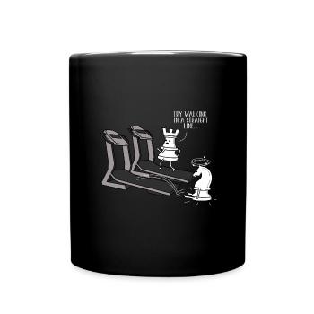 chess treadmill - Tasse einfarbig - Schwarz - Vorne