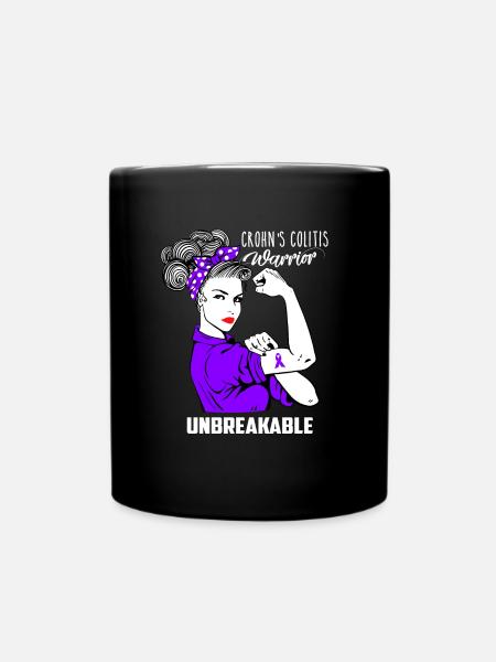 Sensibilisation à la colite de Crohn - Mug uni - noir