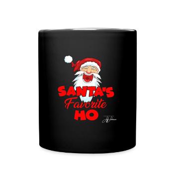 Weihnacht Weihnachten Weihnacht Weihnachten X-Mas - Tasse einfarbig - Schwarz - Vorne