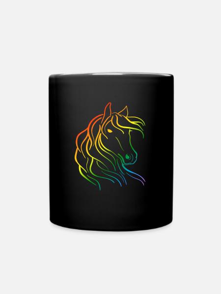 Chevaux Equitation Equitation Equitation Equitation - Mug uni - noir