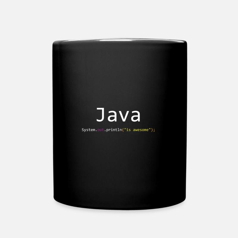 Java is awesome - Mug uni - noir