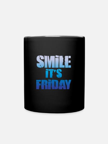 It is Friday - Full Colour Mug - black