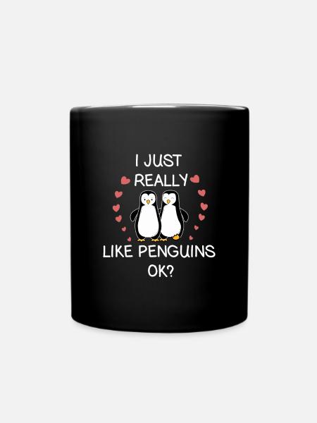 penguin - Full Colour Mug - black