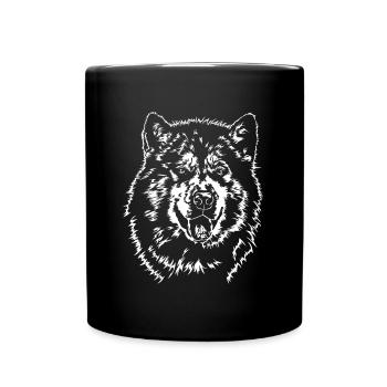 ALASKAN MALAMUTE Portrait Le cadeau des chiens de Wilsign - Mug uni - noir - Devant