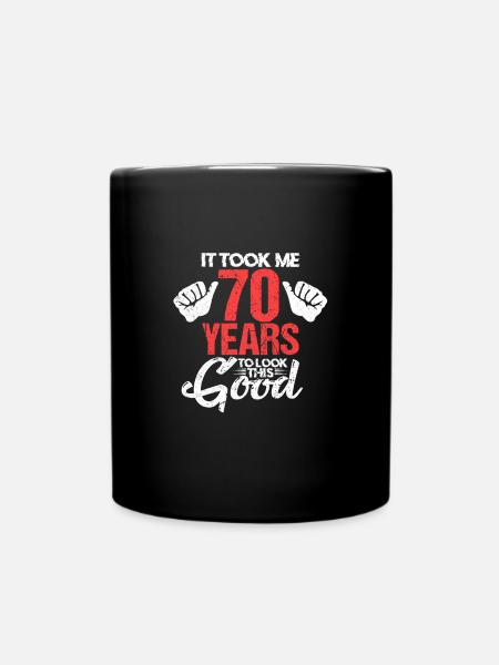 70 ans - Mug uni - noir
