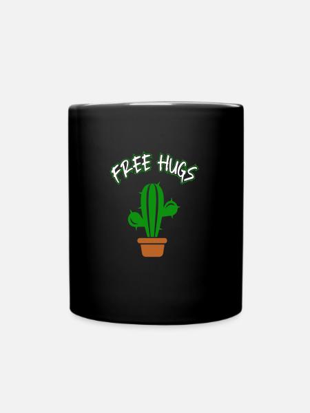 Câlins sans cactus - Mug uni - noir