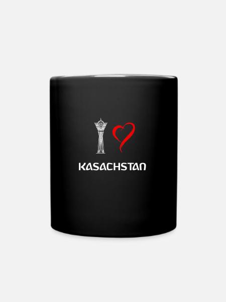 I Love Kazakhstan Astana Bayterek gift - Full Colour Mug - black