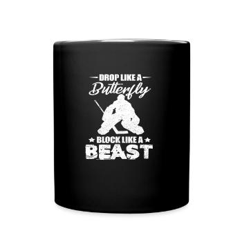 Hockey sur glace Gardien Gardien Gardien Cadeau Hockey - Mug uni - noir - Devant
