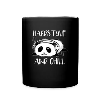 Hardstyle and Chill Panda Music Animal Bear Gift - Full Colour Mug - black - Front