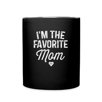 Ich bin das Lieblingsmama-lustige Mami-Geschenk - Tasse einfarbig - Schwarz - Vorne