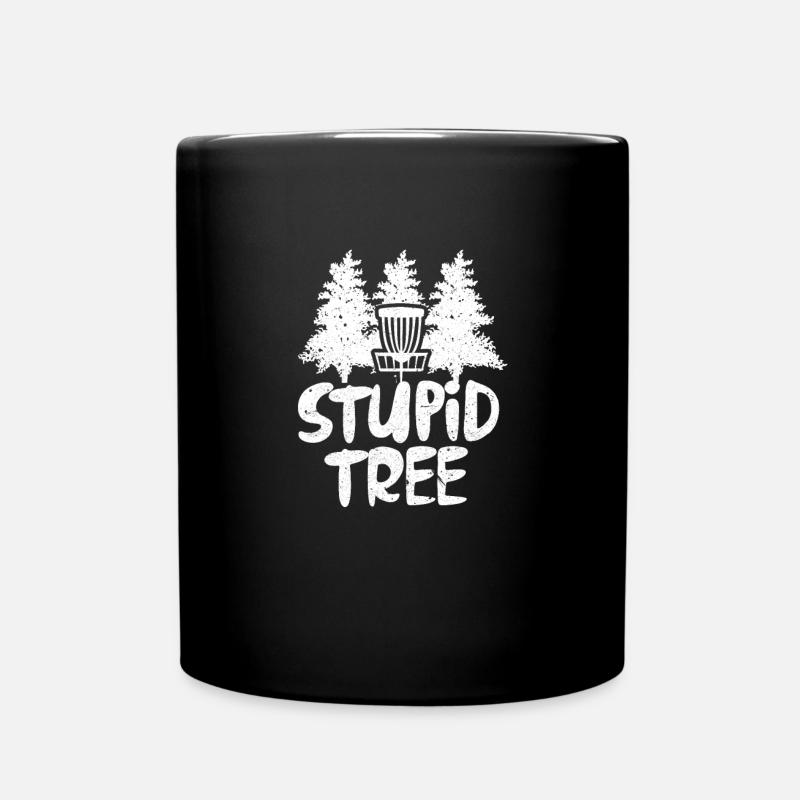 Disc Golf Discgolf Frisbee Sport Geschenk - Tasse einfarbig - Schwarz