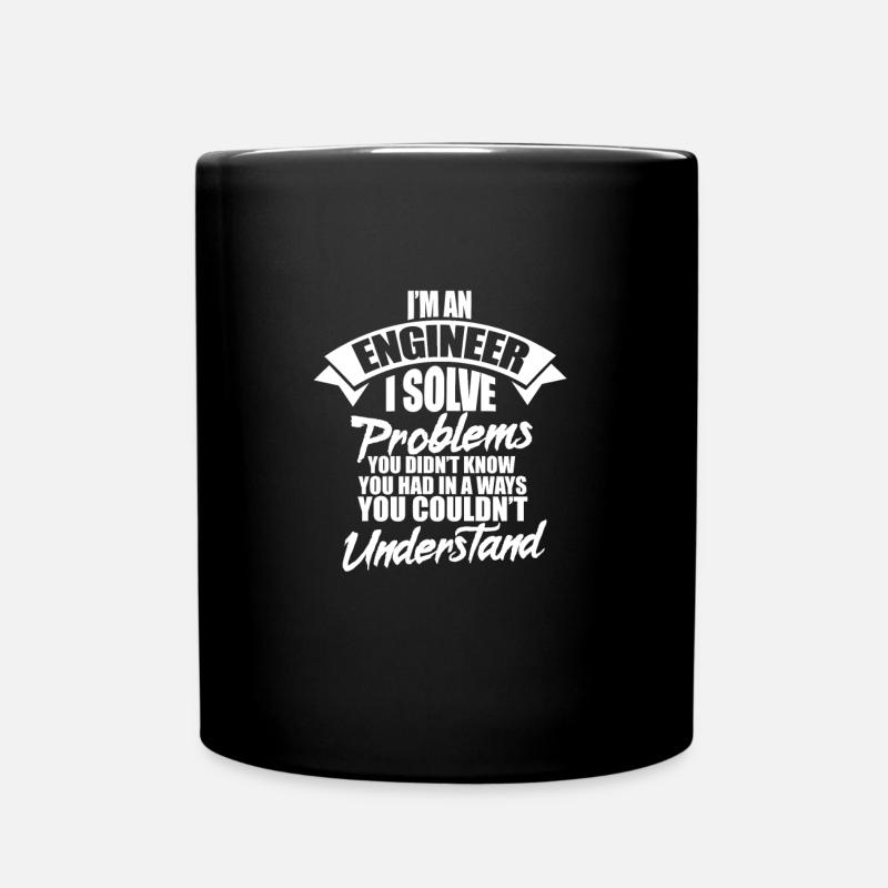 Ingenieur - Tasse einfarbig - Schwarz