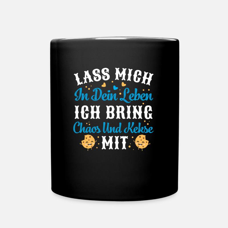 J'apporte le chaos et les cookies avec moi - Mug uni - noir