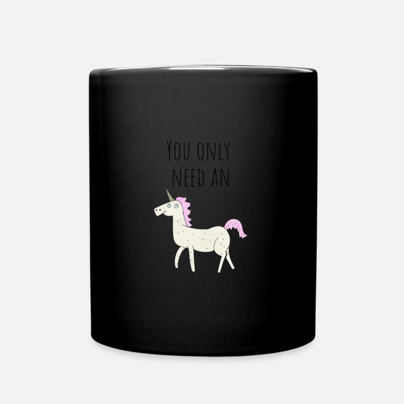 Unicorn - Tasse einfarbig - Schwarz