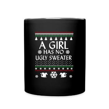 Cool dire laid de Noël - Mug uni - noir - Devant