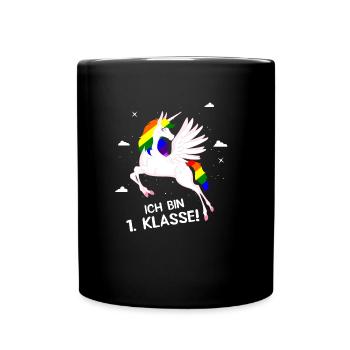 Licorne 1ère classe - Mug uni - noir - Devant
