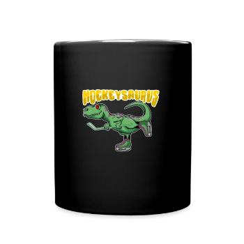 Hockeysaurus - Tasse einfarbig - Schwarz - Vorne