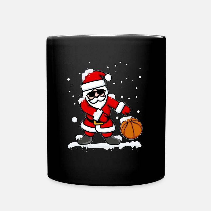 Flossing Père Noël Basketball - Mug uni - noir
