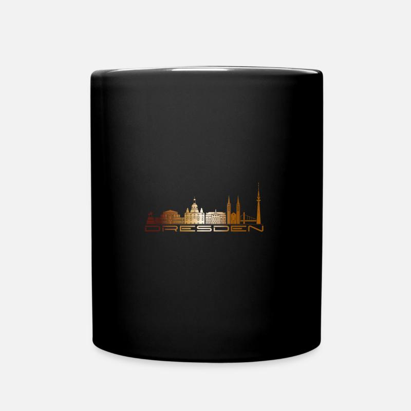 Dresden - Tasse einfarbig - Schwarz