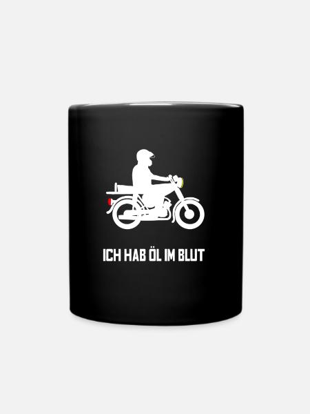 Ich hab öl im Blut - Tasse einfarbig - Schwarz