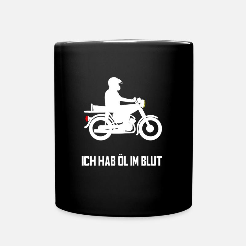 Ich hab öl im Blut - Tasse einfarbig - Schwarz