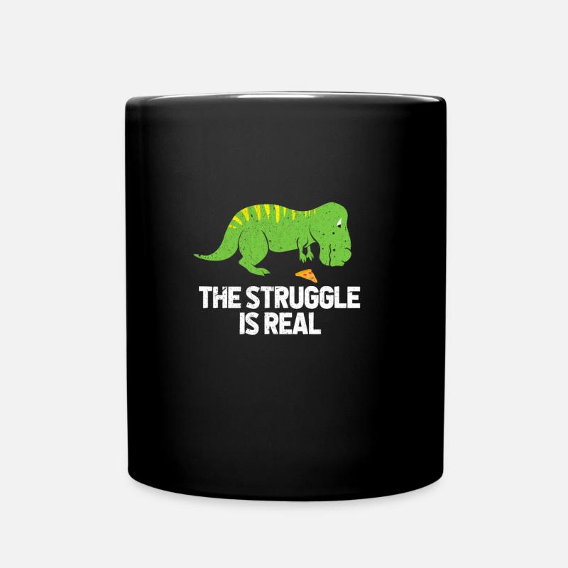 dinosaur - Full Colour Mug - black