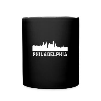 Skyline de Philadelphie - Mug uni - noir - Devant