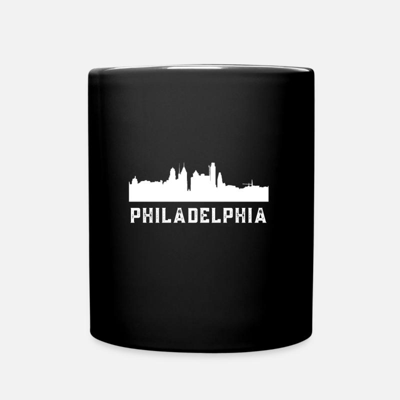 Philadelphia Skyline - Tasse einfarbig - Schwarz