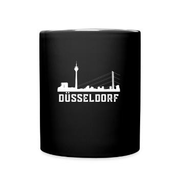 Skyline de Düsseldorf - Mug uni - noir - Devant