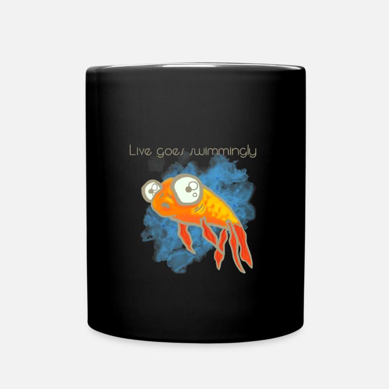 Poisson poisson poisson poisson - Mug uni - noir