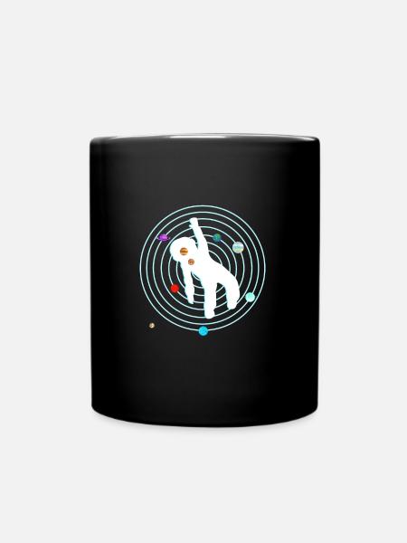 Astronaute dans le système solaire - Mug uni - noir