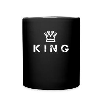 King - Tasse einfarbig - Schwarz - Vorne