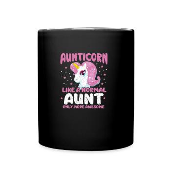 tante - Mug uni - noir - Devant