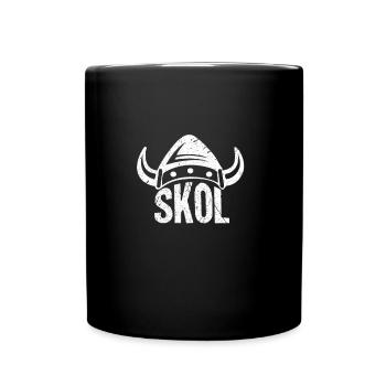 Wikinger - Tasse einfarbig - Schwarz - Vorne