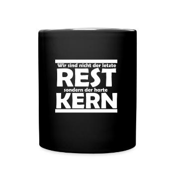 harter Kern Freunde - Tasse einfarbig - Schwarz - Vorne